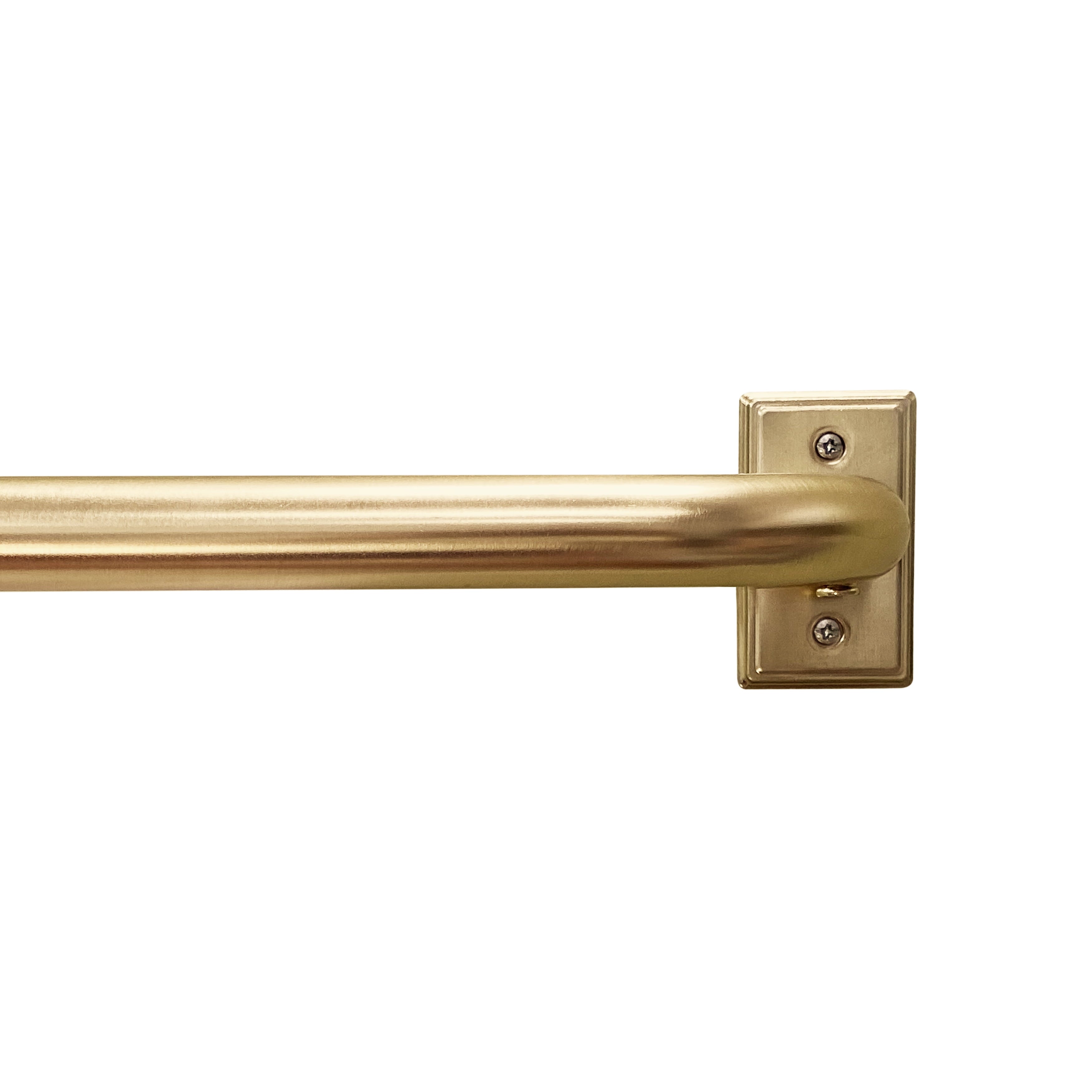  1� Brass Metal French Wrap Curtain Rod 42-120�