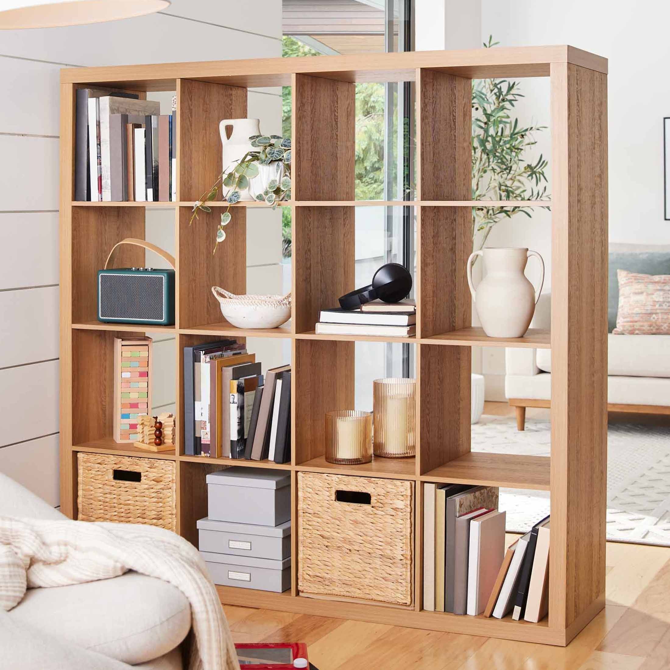 Homora™ 16 Cube Storage Organizer, White Texture