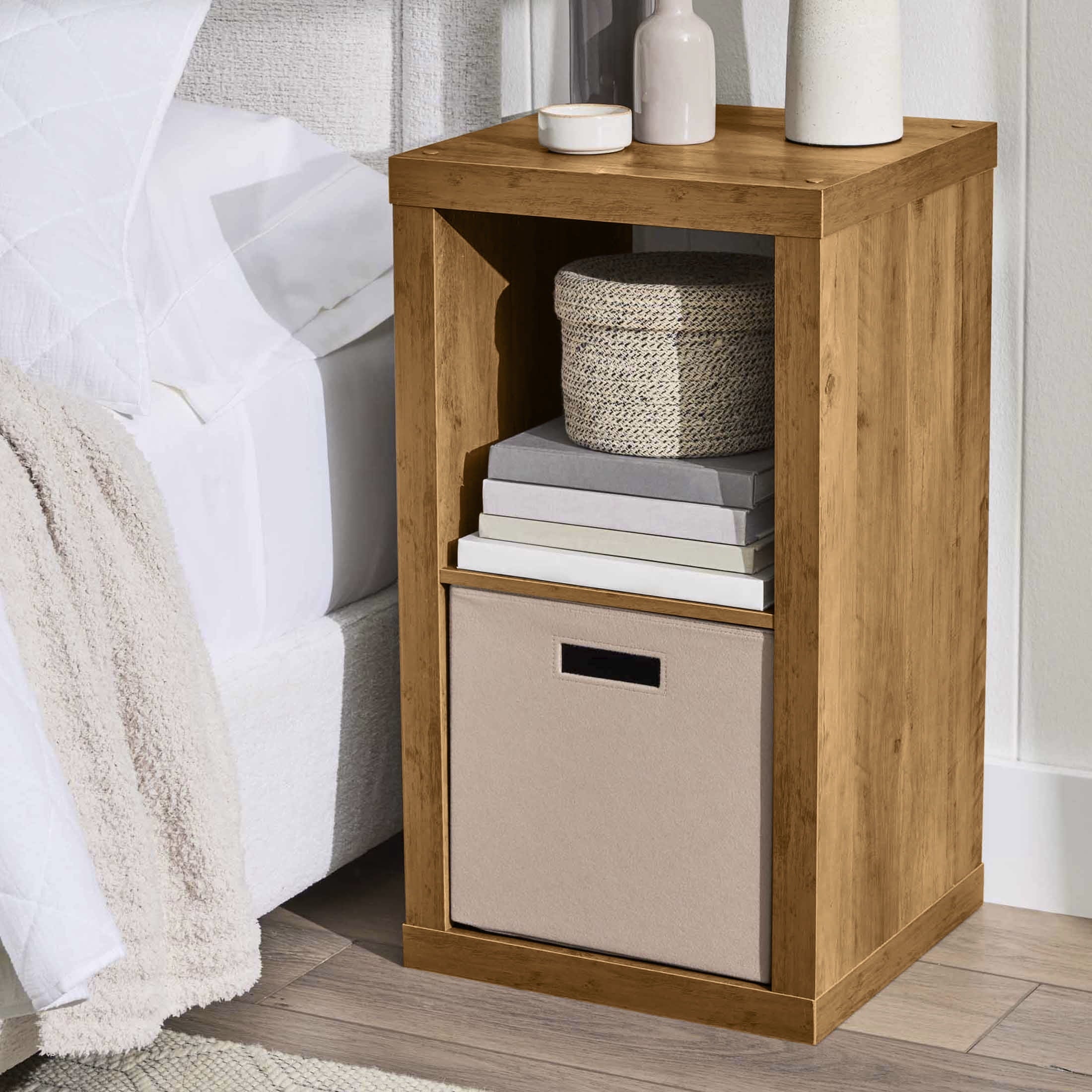 Homora™ 2 Cube Storage Organizer, White Texture
