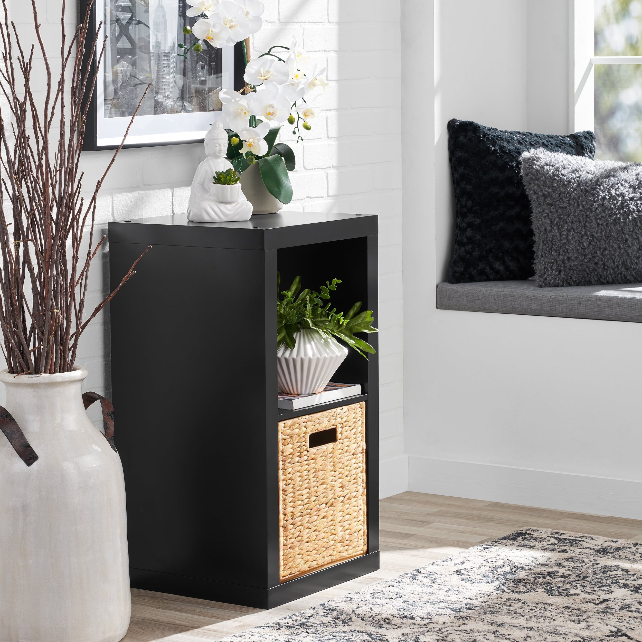Homora™ 2 Cube Storage Organizer, White Texture