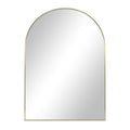  24x34 Gold Arched Large Wall Mirror for Bathroom or Living Room