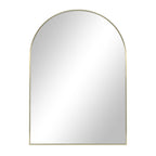  24x34 Gold Arched Large Wall Mirror for Bathroom or Living Room