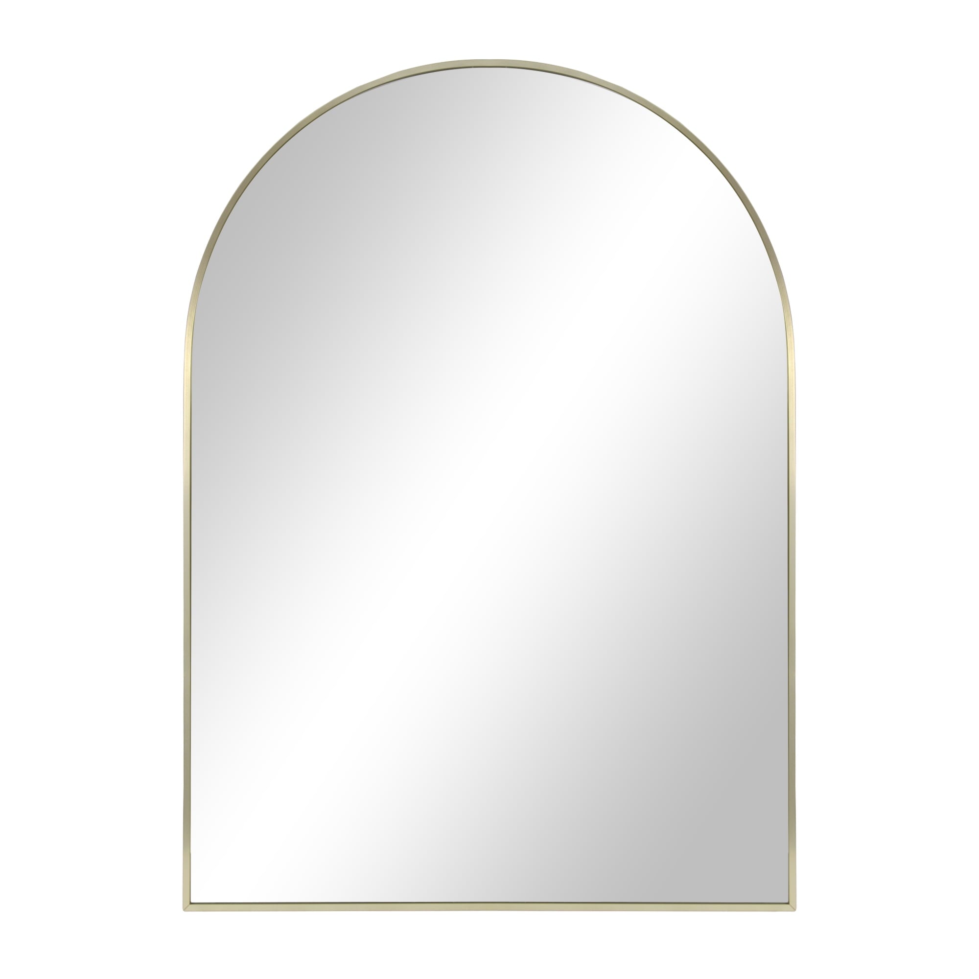  24x34 Gold Arched Large Wall Mirror for Bathroom or Living Room