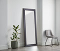  27x70 Black Rectangle Large Full-Length Floor Mirror for Bedroom or Entryway