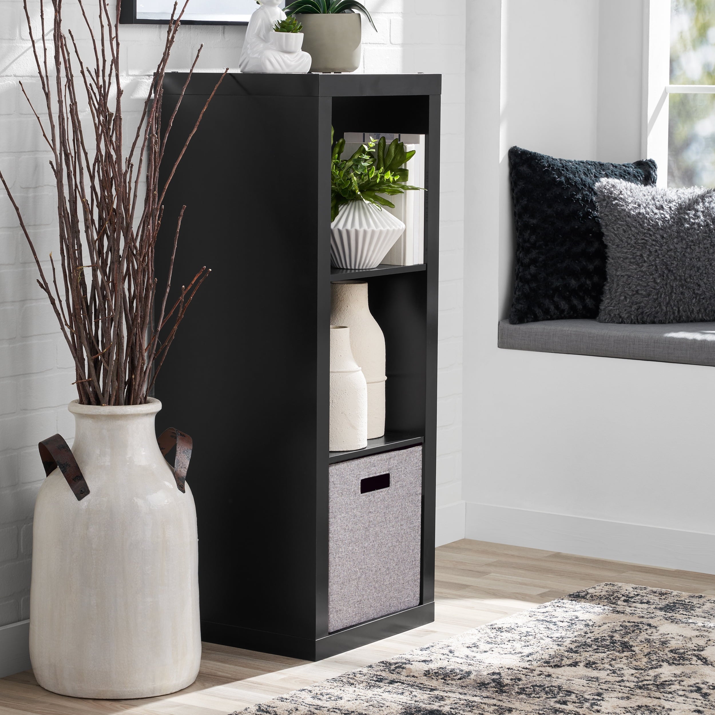 Homora™ 3 Cube Storage Organizer, Rustic Gray