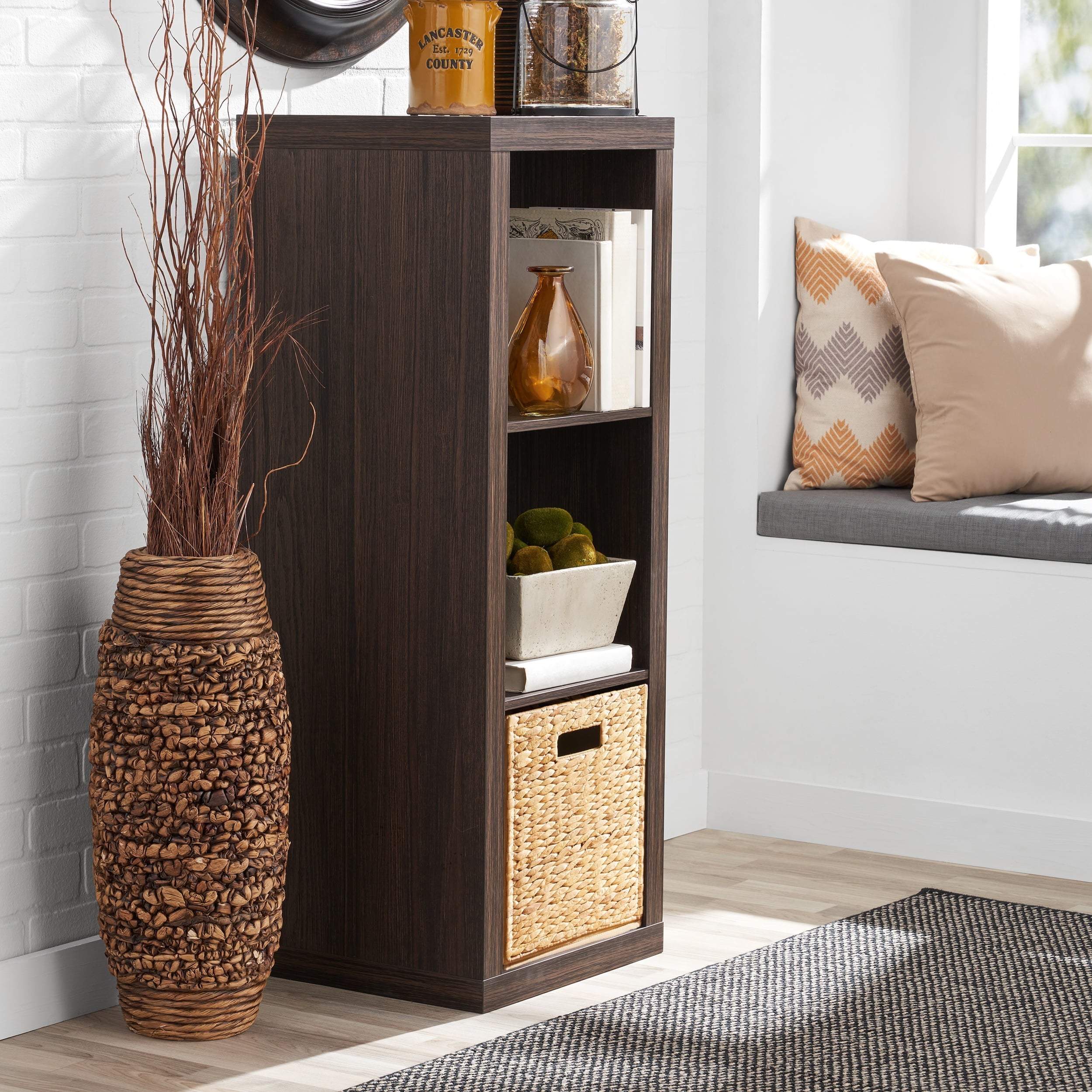 Homora™ 3 Cube Storage Organizer, Rustic Gray