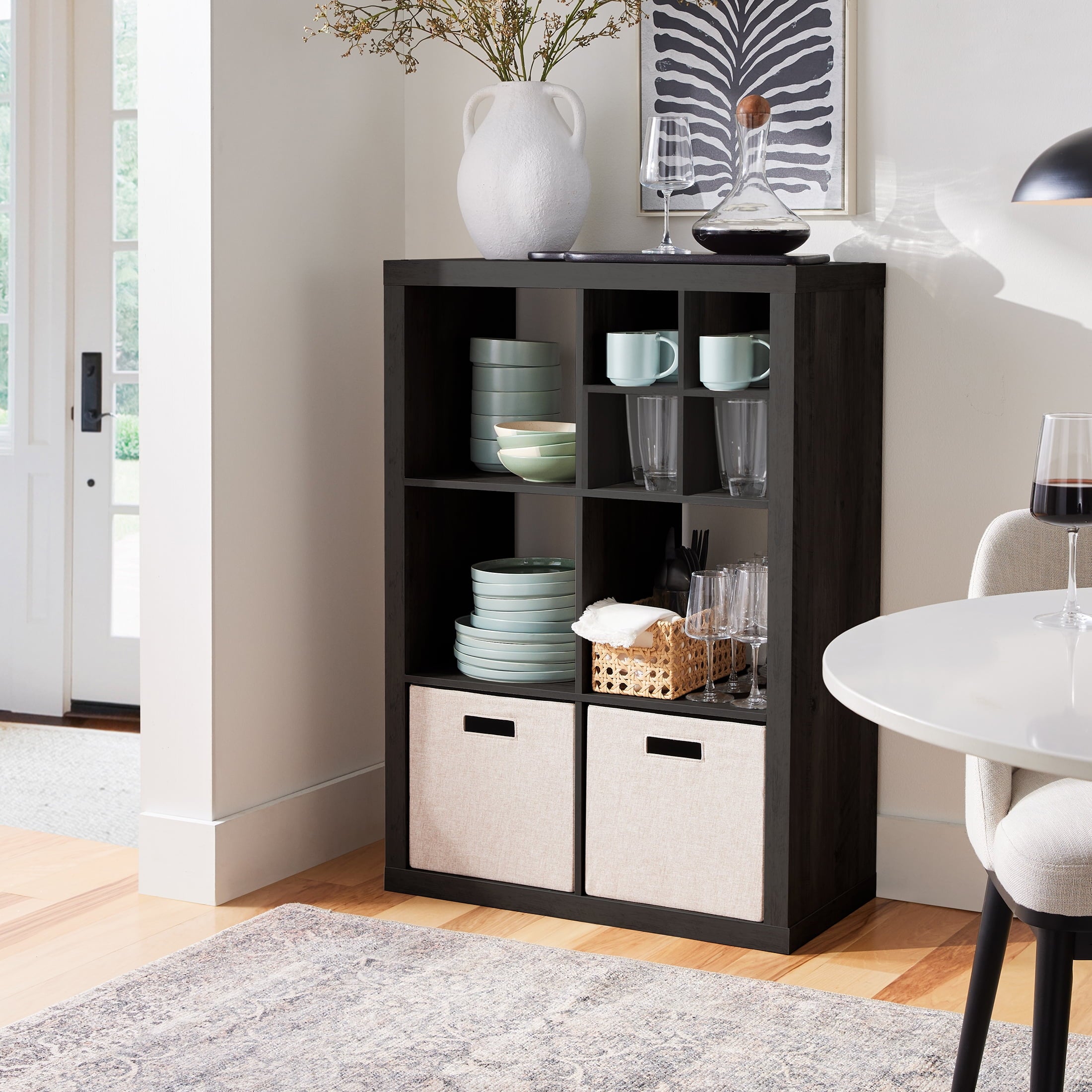 Homora™ 6 Cube Storage Organizer, White Texture
