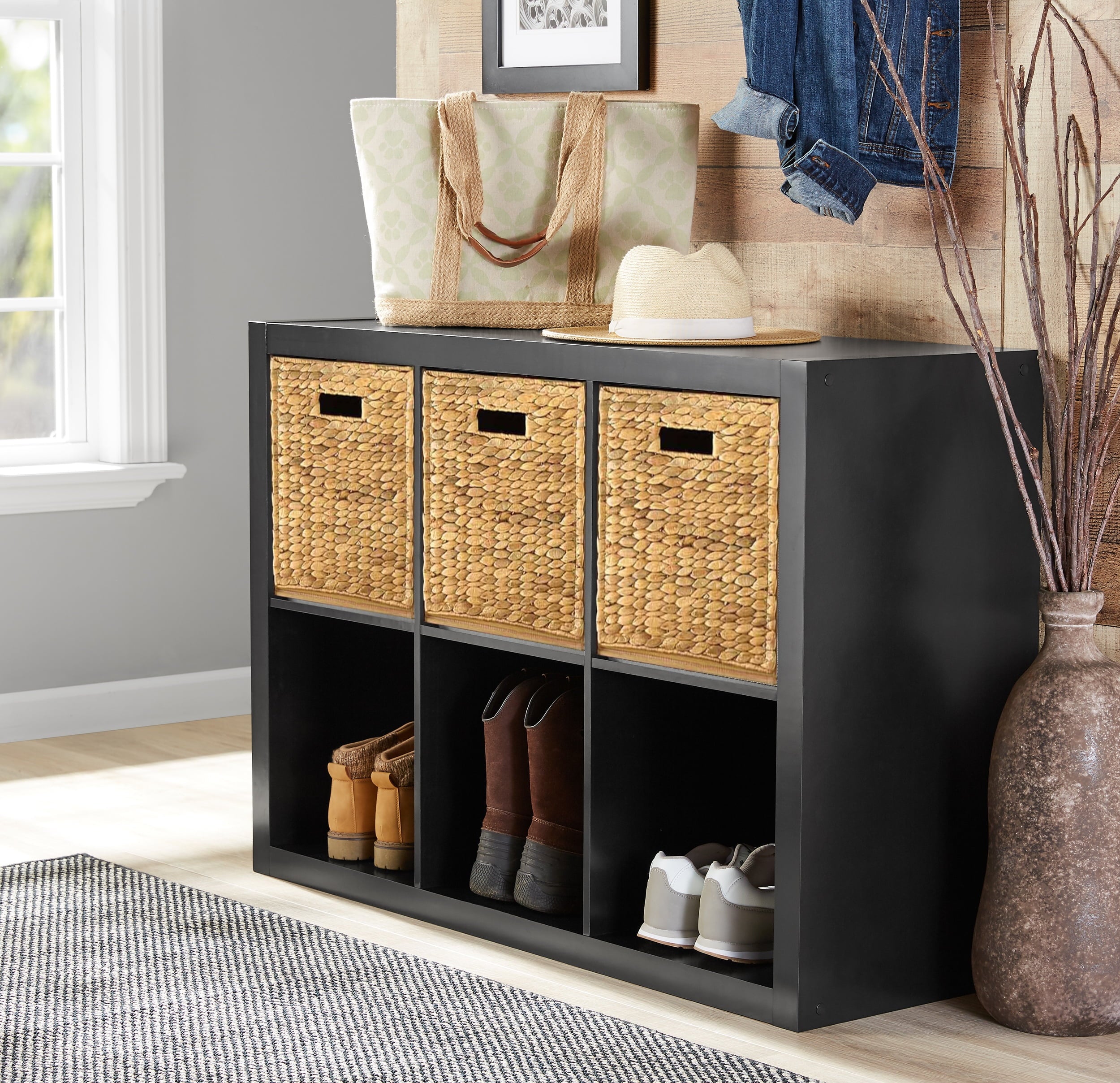 Homora™ 6 Cube Storage Organizer, White Texture