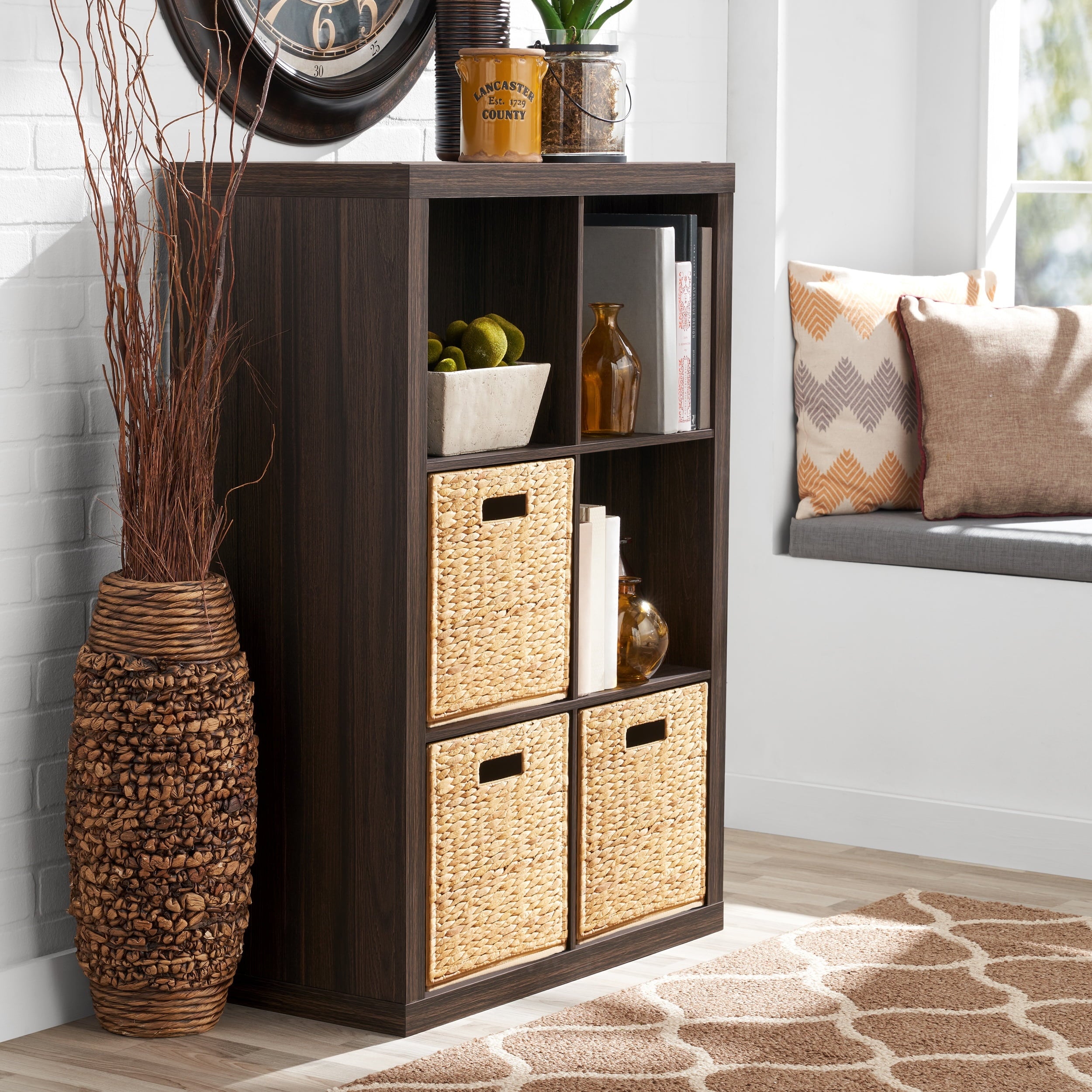 Homora™ 6 Cube Storage Organizer, White Texture