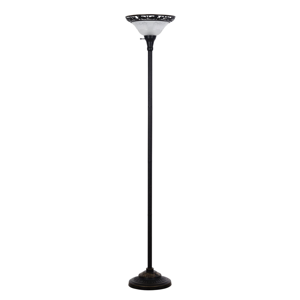  Traditional Bronze Victorian Floor Lamp 70"
