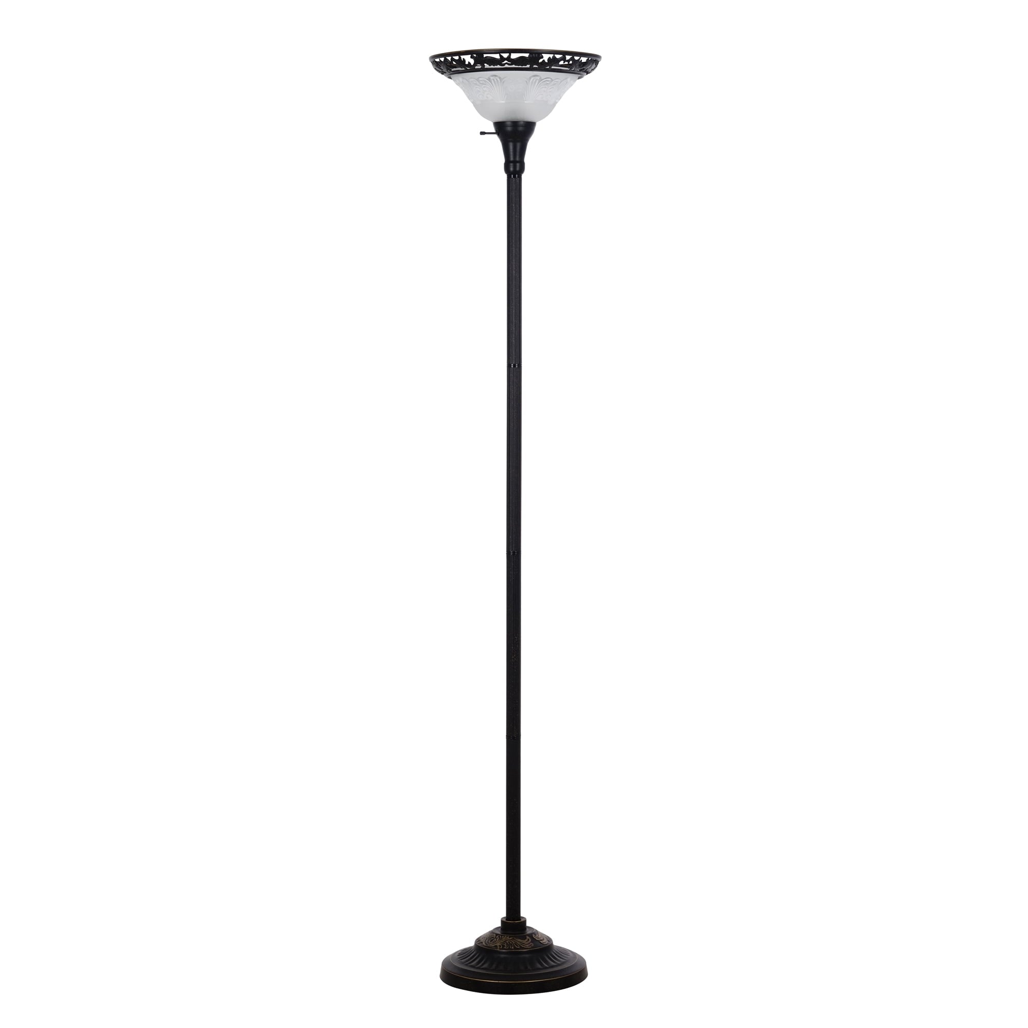  Traditional Bronze Victorian Floor Lamp 70"