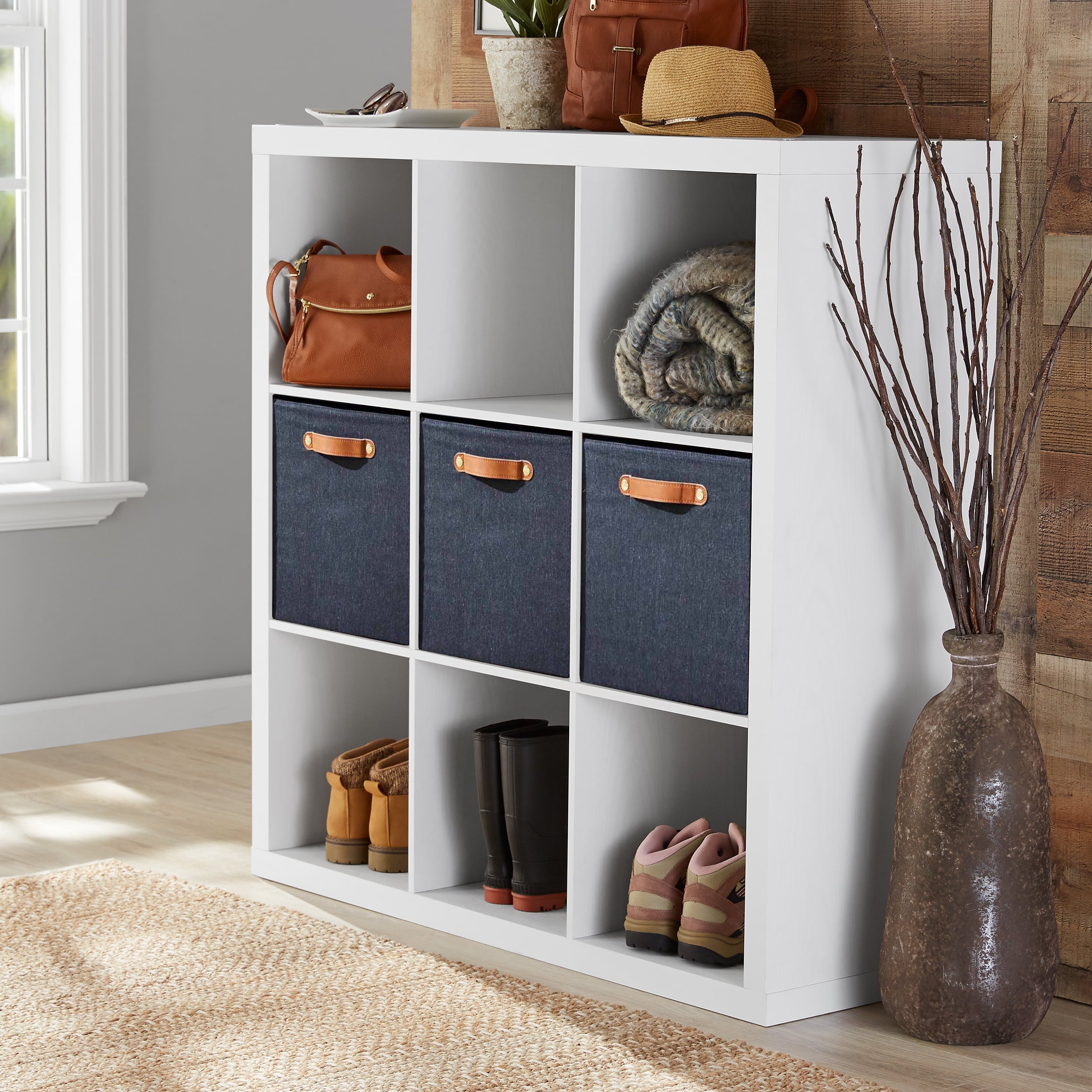Homora™ 9 Cube Storage Organizer, Solid Black