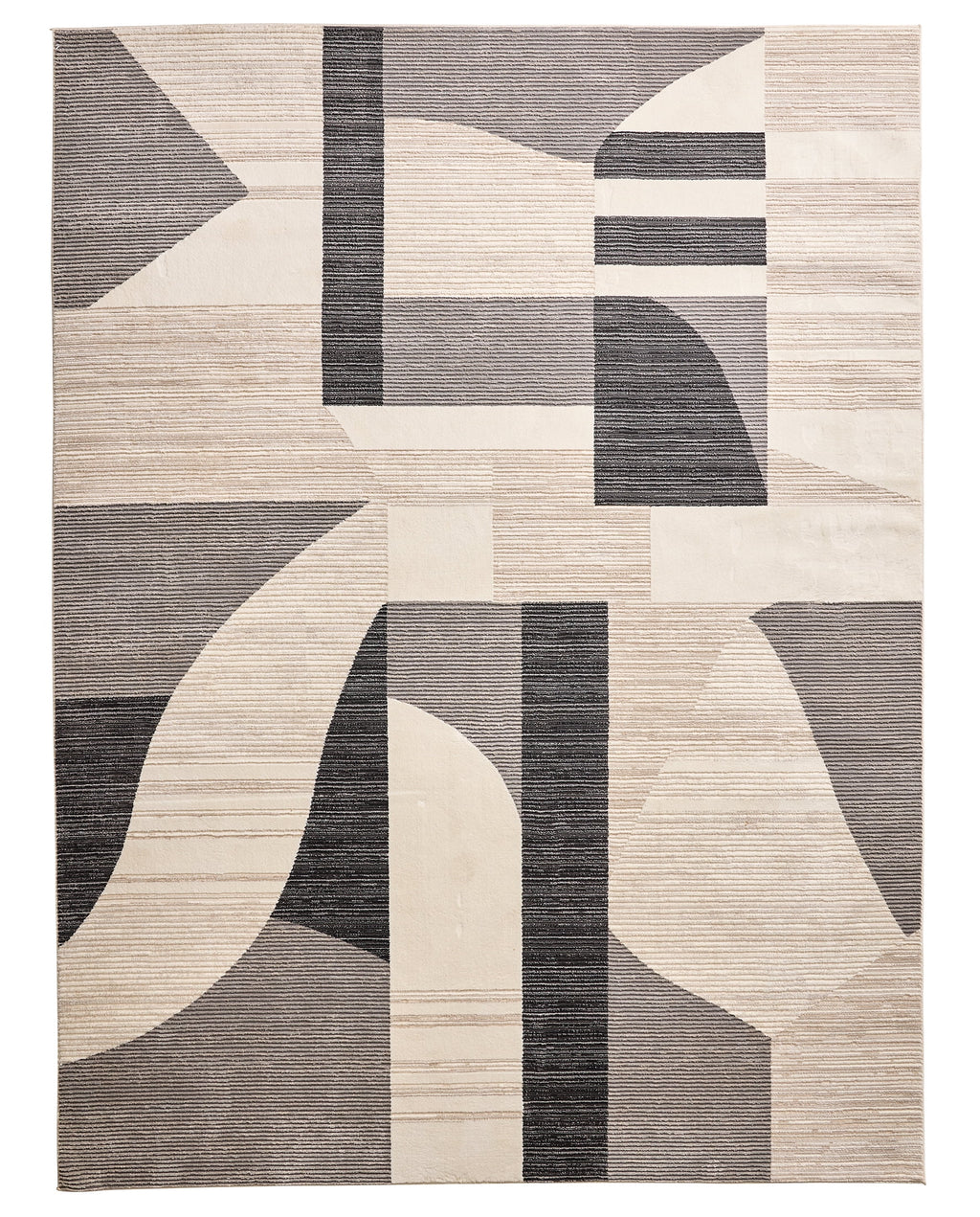Homora™ Neutral Modern Shapes Abstract Indoor Area Rug, 7'10"x10'