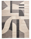 Homora™ Neutral Modern Shapes Abstract Indoor Area Rug, 7'10"x10'