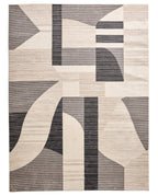 Homora™ Neutral Modern Shapes Abstract Indoor Area Rug, 7'10"x10'