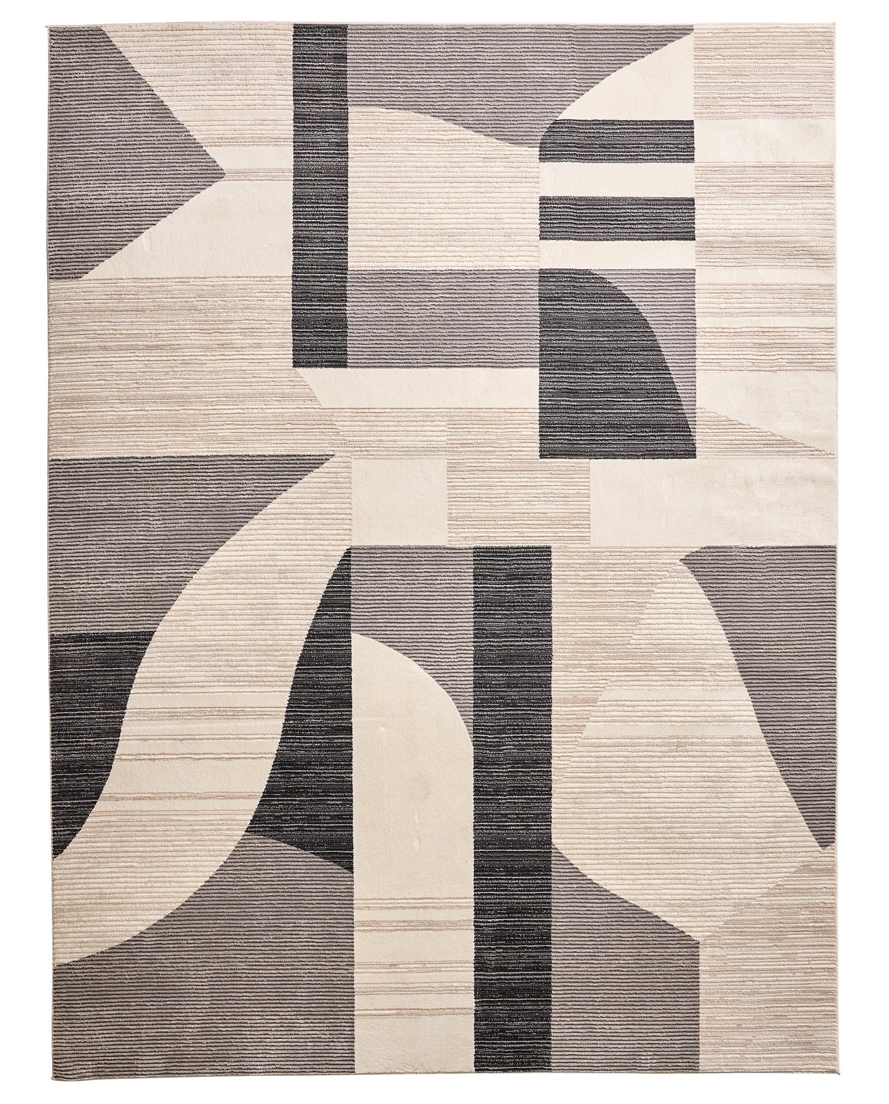 Homora™ Neutral Modern Shapes Abstract Indoor Area Rug, 7'10"x10'