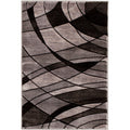  Abstract Indoor Area Rug, Gray, 5'x7'