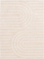  Arches Hi Low Indoor Area Rug, Ivory, 5'x6'7"
