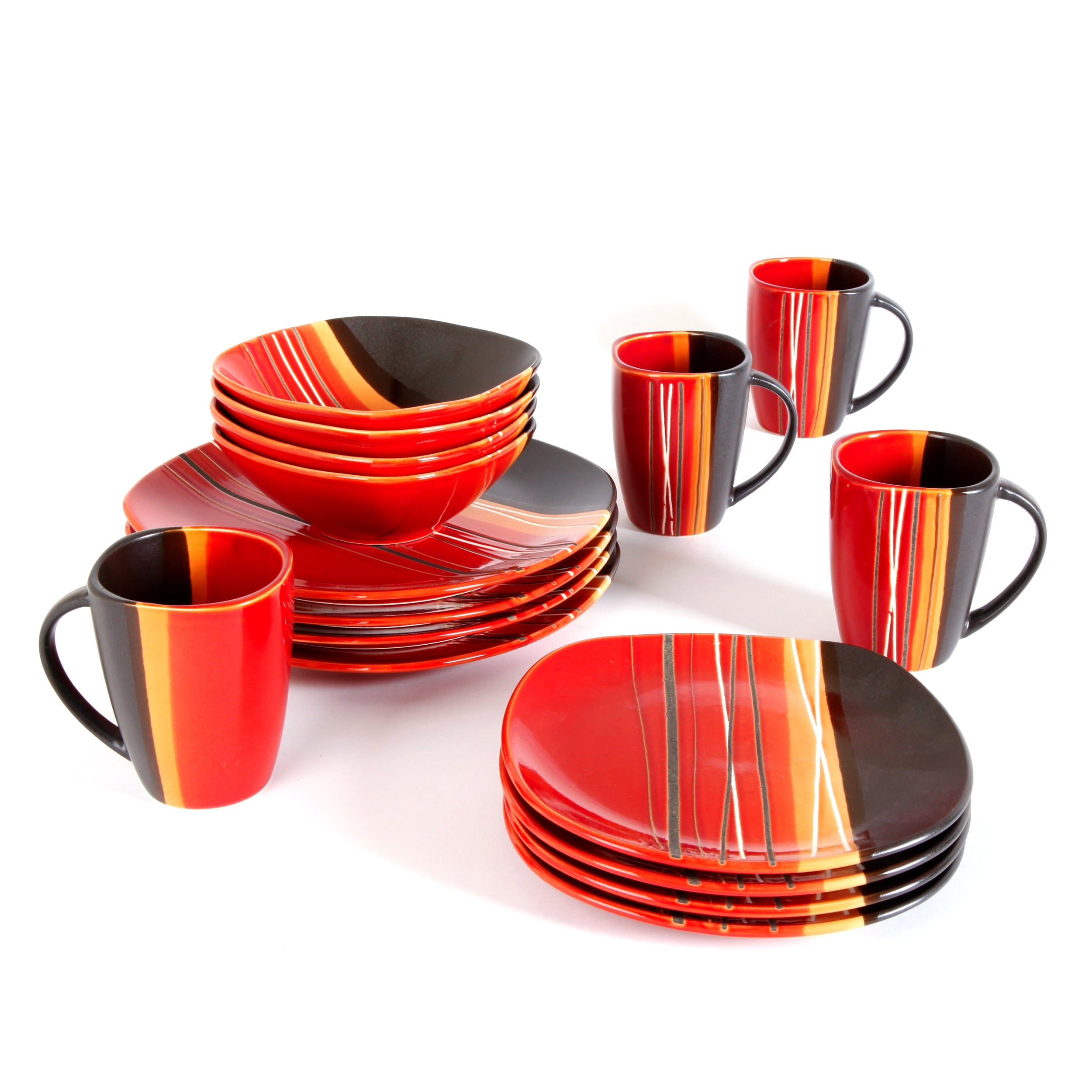 Homora™ Bazaar Dinnerware, Teal, Set Of 16
