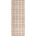 Homora™ Beige Plaid Wool Indoor Area Rug, 7'10"x9'10"