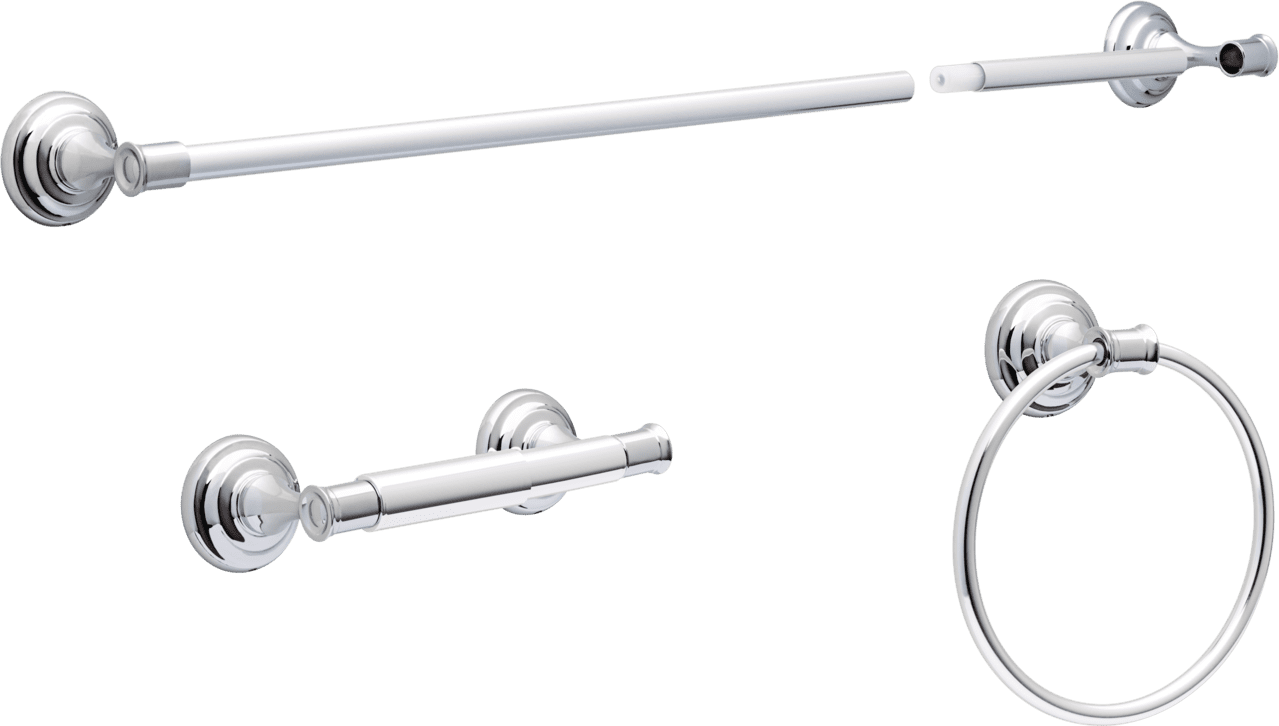  Cameron 3-Piece Bath Accessory Kit, Chrome