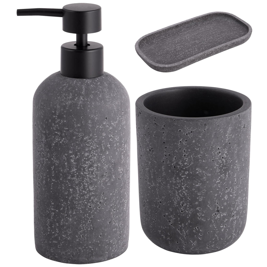  Faux Stone Bath Accessories Set