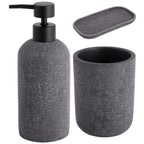  Faux Stone Bath Accessories Set