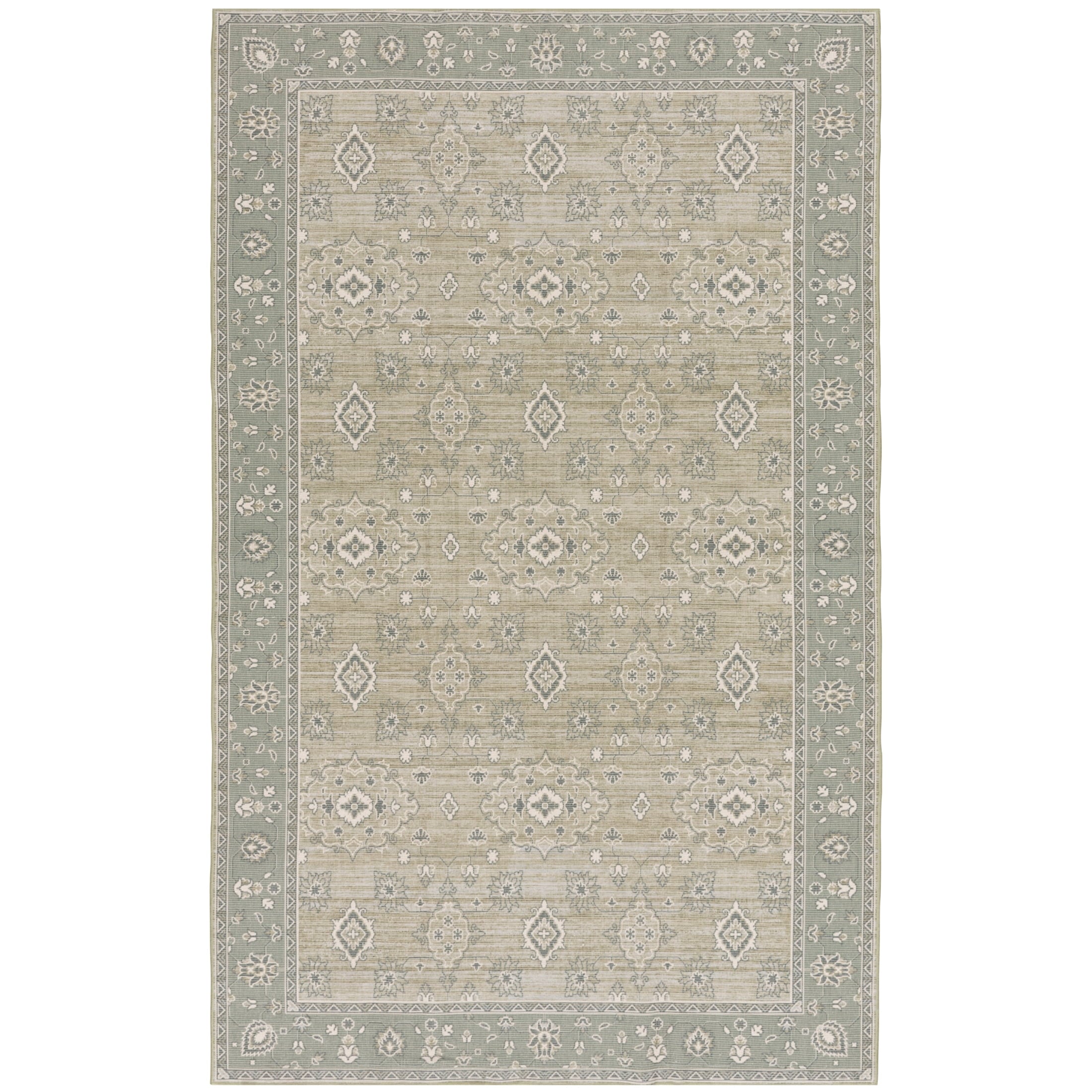 Homora™ Blue Lillian Dainty Persian Area Rug, 5'x8'