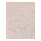  Kai Carved Ripple Indoor Stain/Fade Resisant Area Rug, Cream, 7'10" x 10'