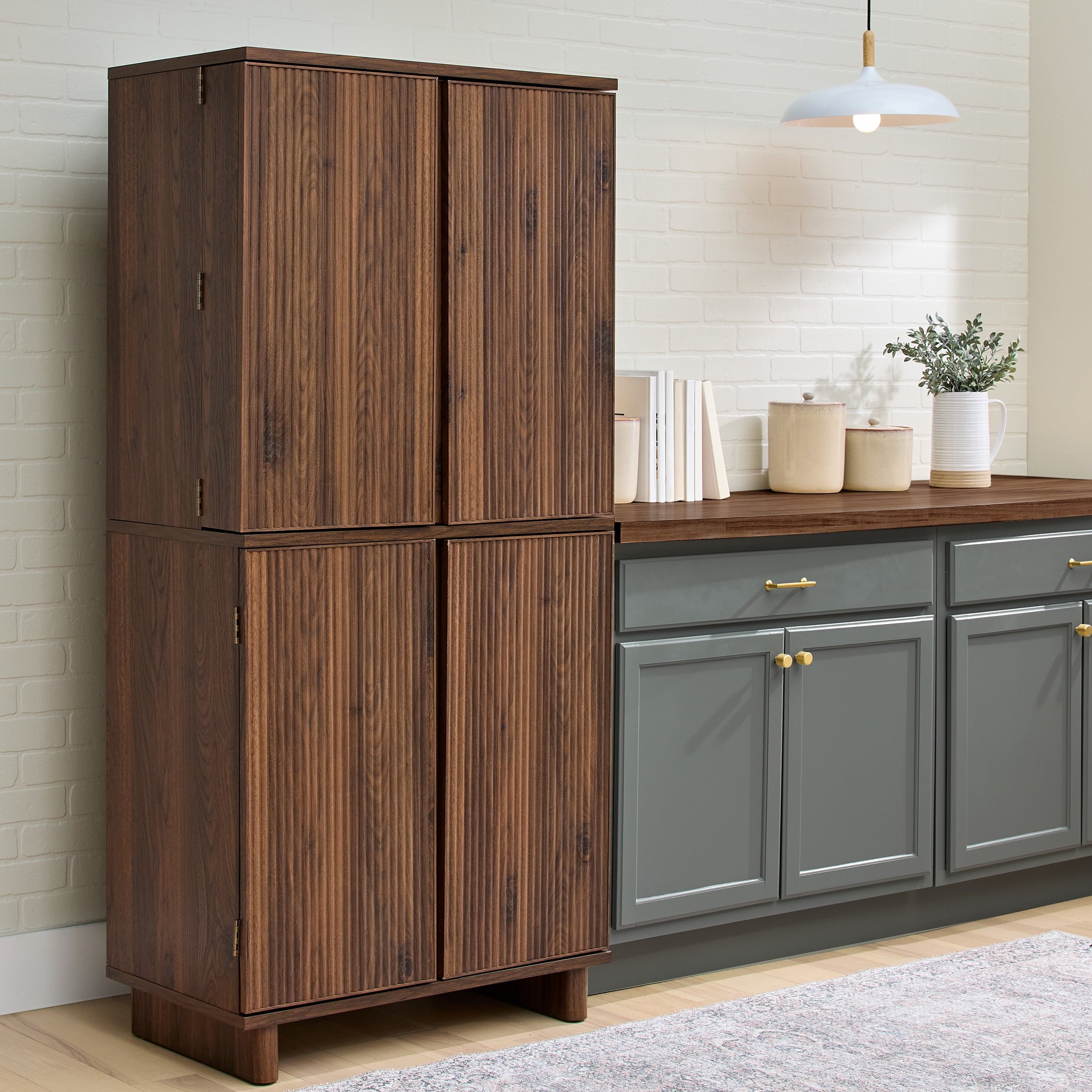  Lillian Storage Pantry, Walnut