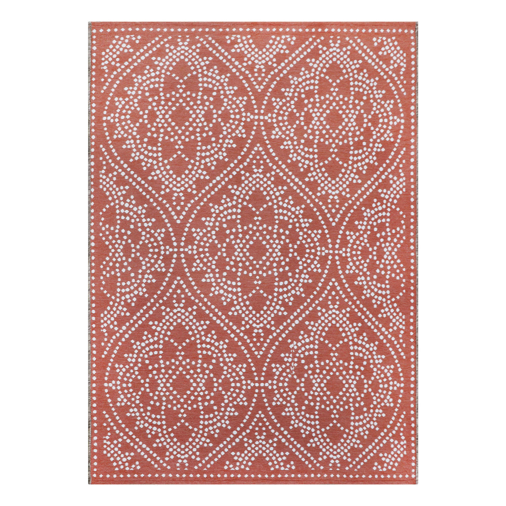  Medallion Reversible Rug, Red, 7' x 10'