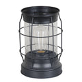  Bronze Metal and Glass Edison Lantern 9"H, LED Bulb Included