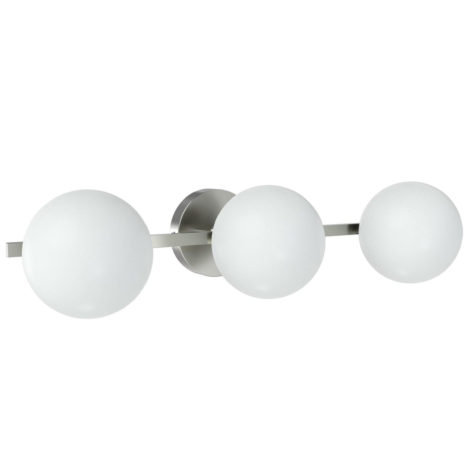 Homora™ Modern Vanity Light, Brass Finish, Frosted Glass Shades, T6 LED Bulbs
