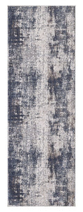  Navy Abstract Indoor Accent Rug, 20" x 60"
