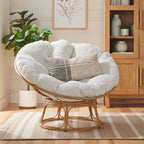 Homora™ Emma Papasan Accent Chair, Gray Linen