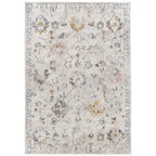  Persian Blooms Silver Indoor Area Rug, 5' x 7'