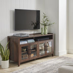  Reading Refined Farmhouse TV Stand for TVs up to 65", Walnut Finish