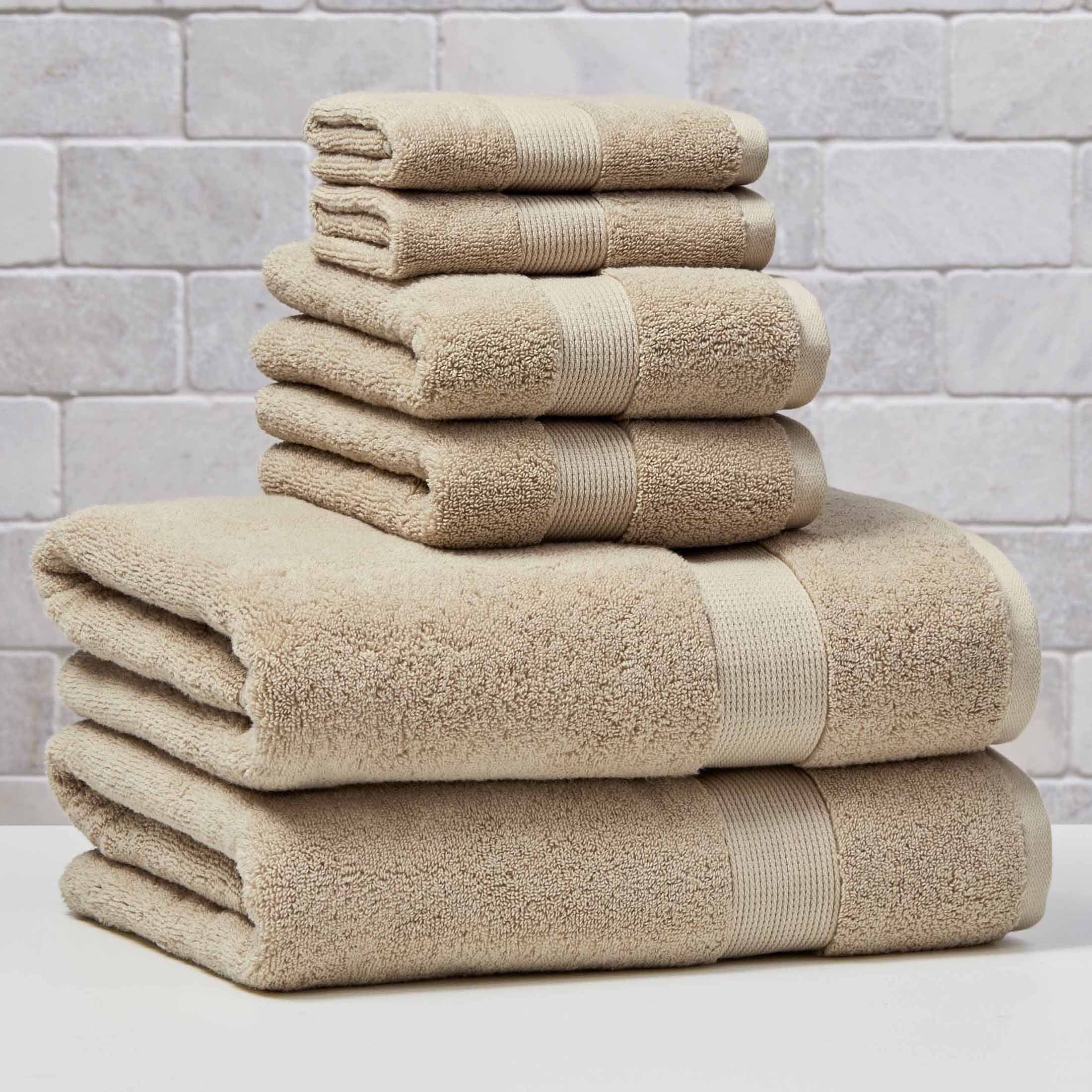 Homora™ Signature Soft Solid Cotton 6 Piece Bath Towel Set, Green River