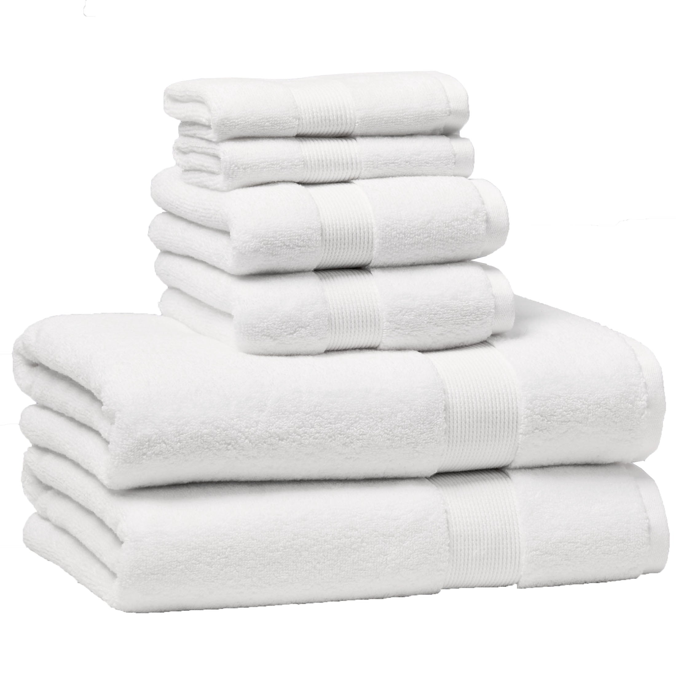 Homora™ Signature Soft Solid Cotton 6 Piece Bath Towel Set, Green River