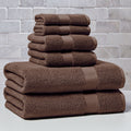 Homora™ Signature Soft Solid Cotton 6 Piece Bath Towel Set, Green River