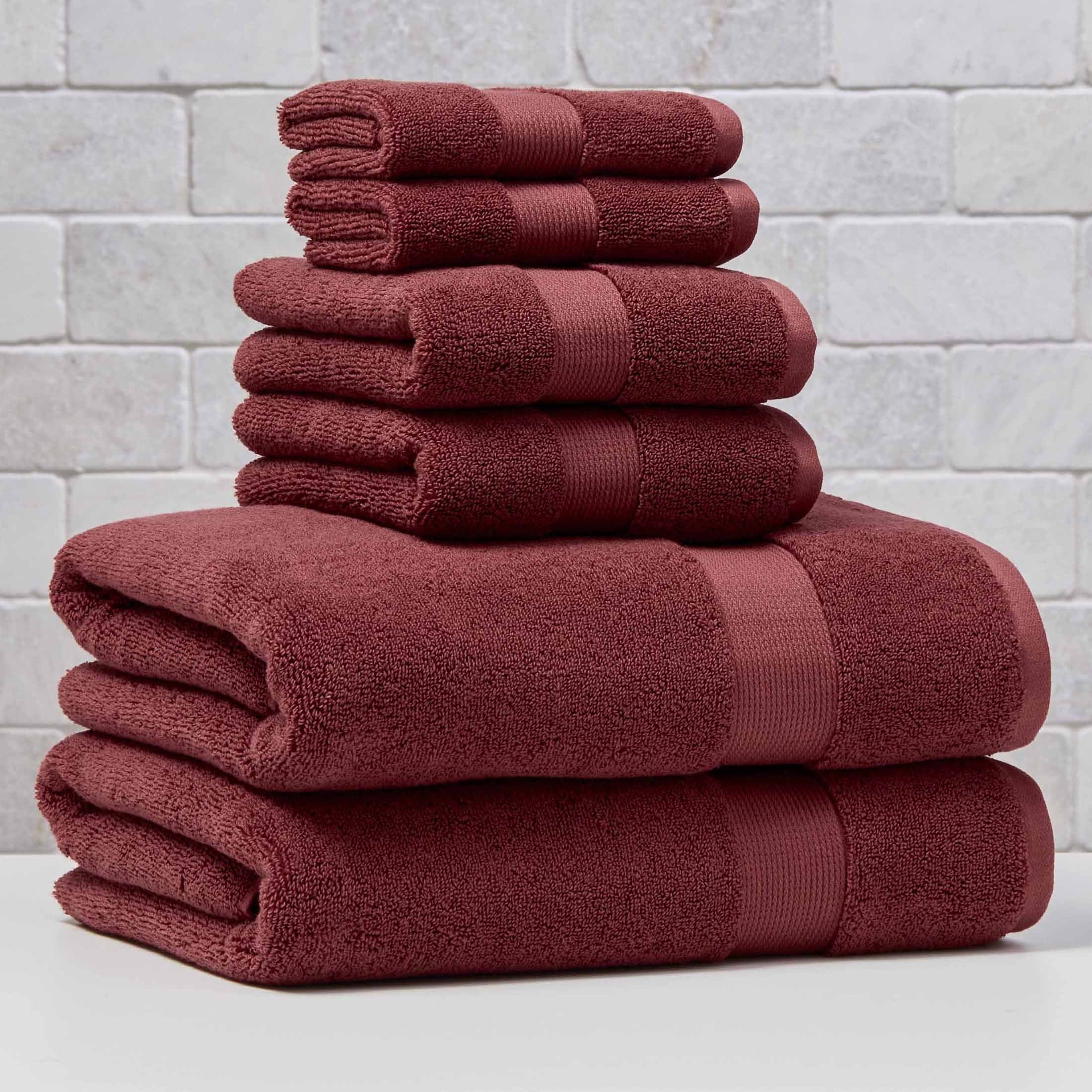 Homora™ Signature Soft Solid Cotton 6 Piece Bath Towel Set, Green River