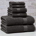  Signature Soft Solid 6 Piece Towel Set,Gray Shadow