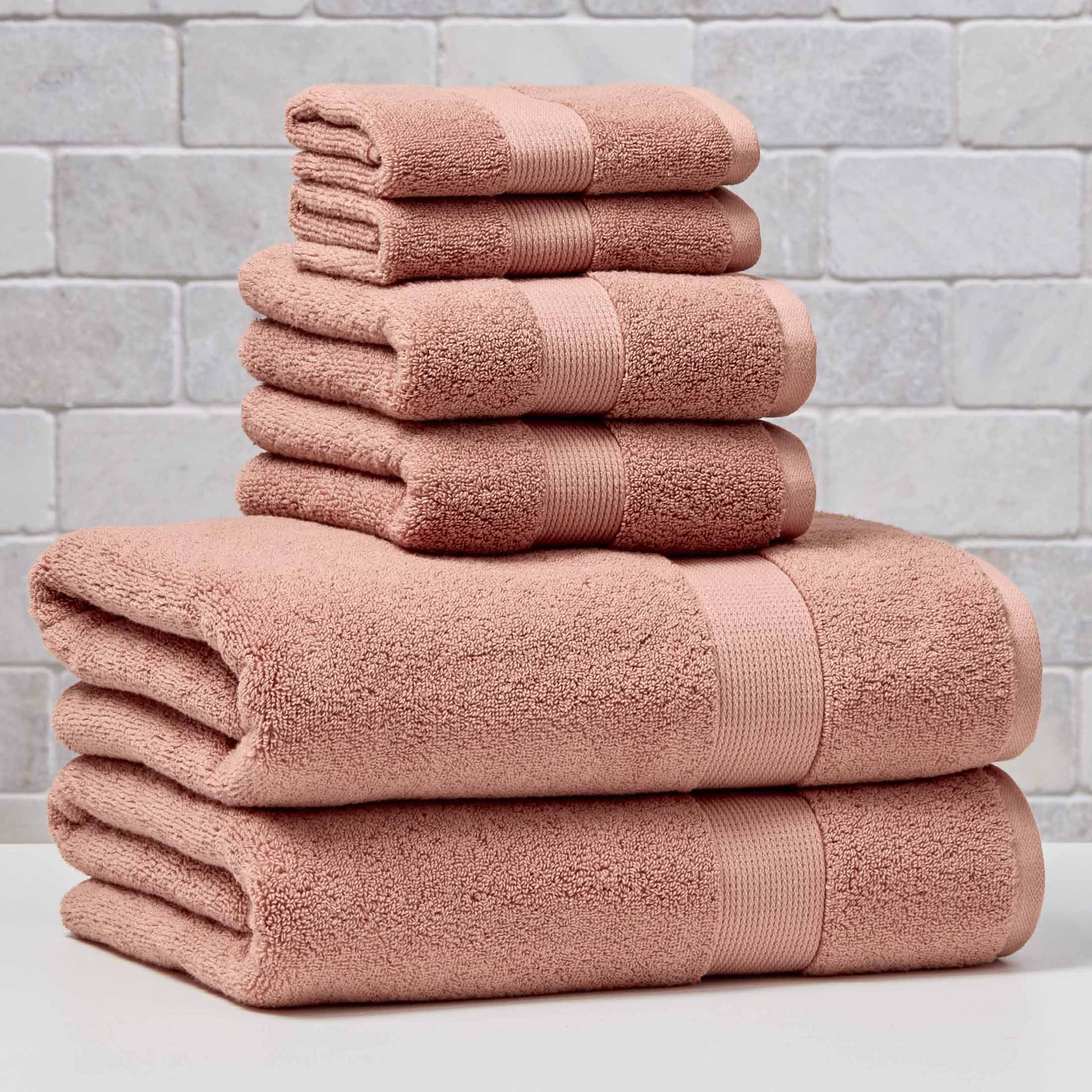 Homora™ Signature Soft Solid Cotton 6 Piece Bath Towel Set, Green River