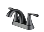 Homora™ Simple Flair 4" Centerset Bathroom Faucet in Satin Nickel