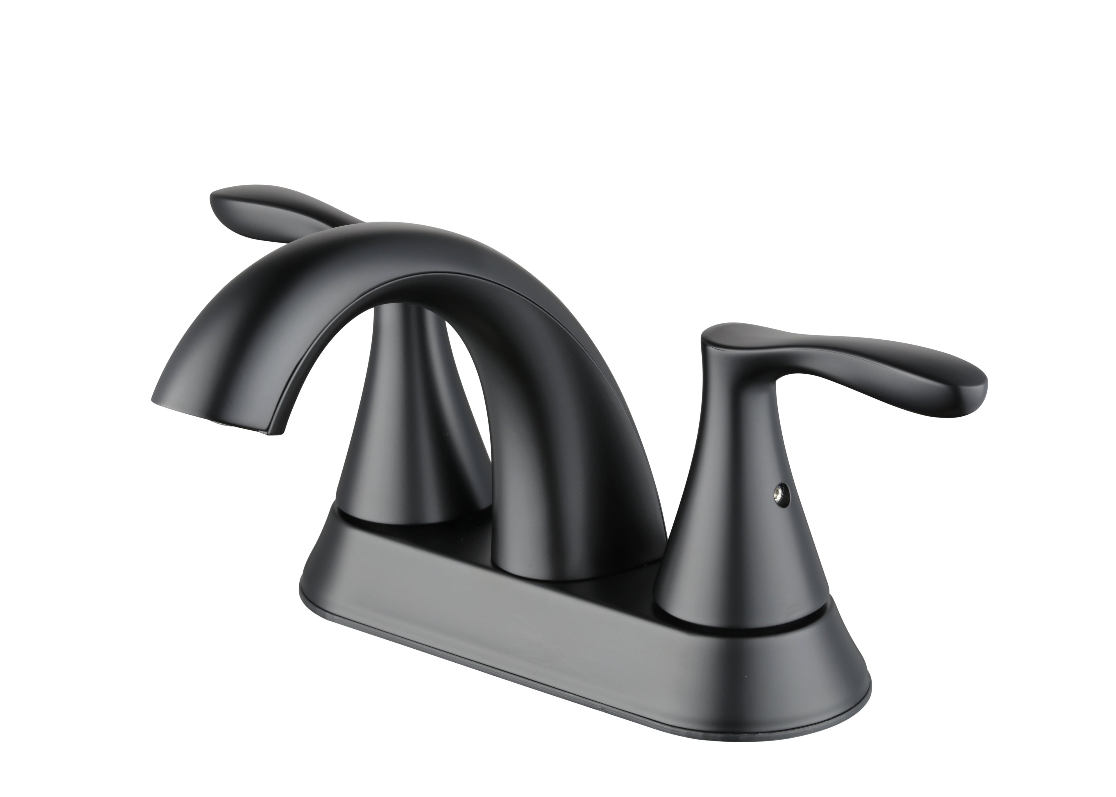 Homora™ Simple Flair 4" Centerset Bathroom Faucet in Satin Nickel