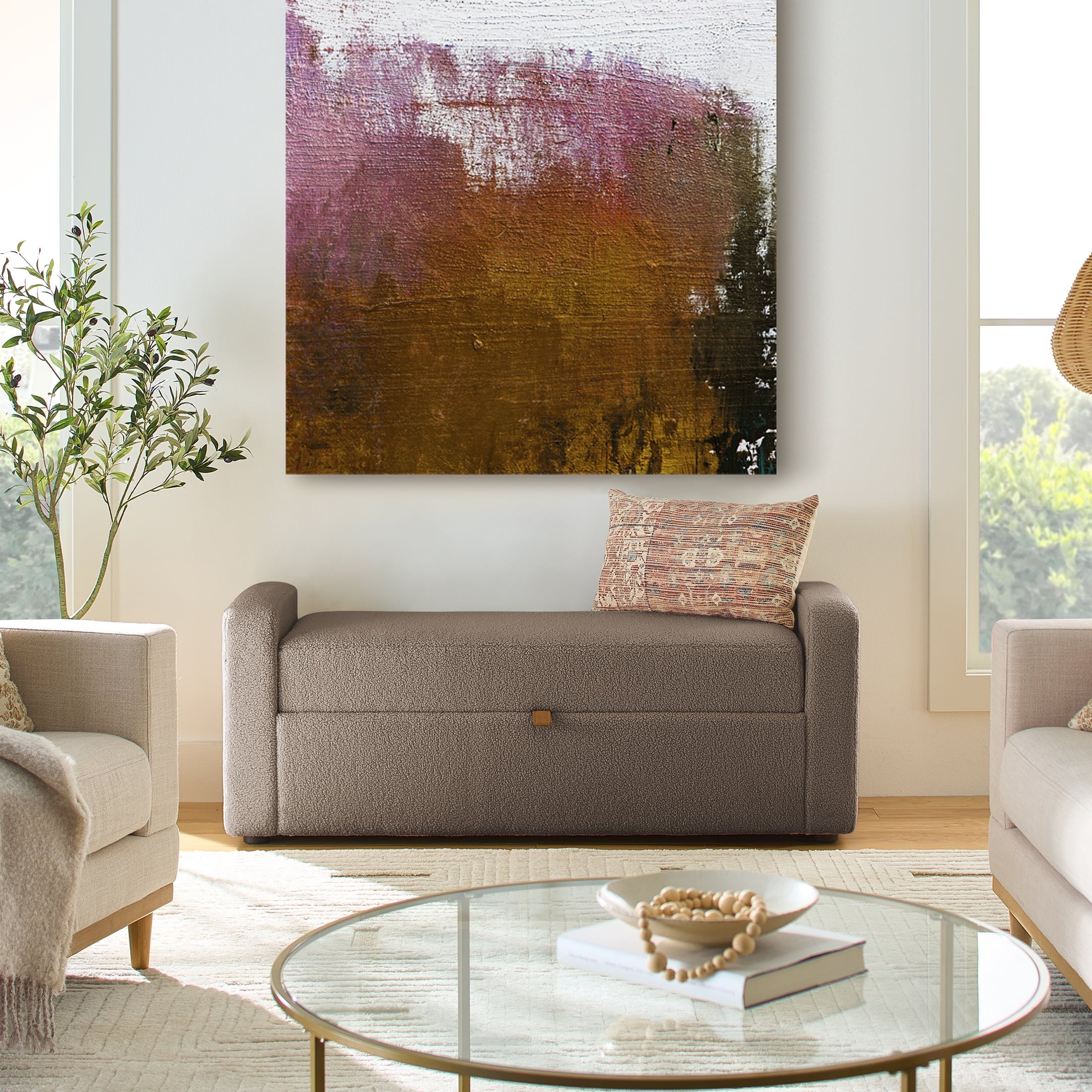 Homora™ Springwood Storage Bench, Cream
