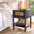Homora™ Springwood Caning Nightstand, Light Honey Finish