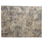  Square Abstract Area Rug, Blue, 5'x7'