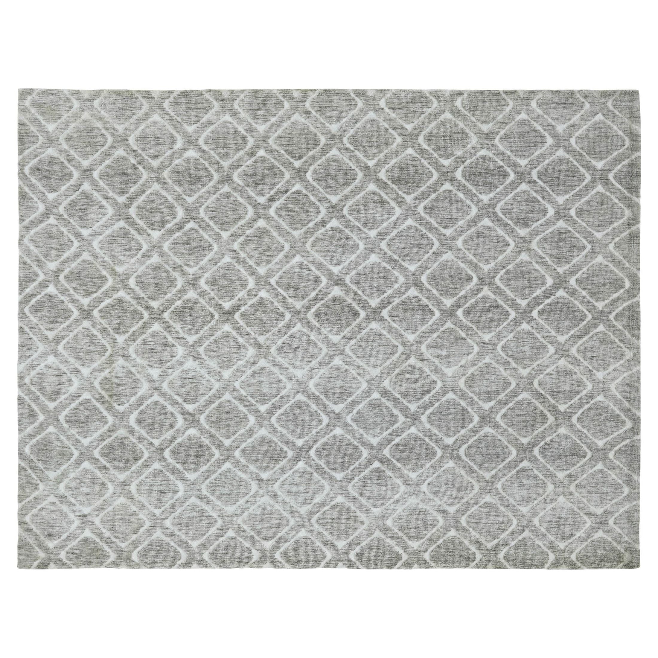 Homora™ Tufted Diamond Indoor Area Rug, Grey, 5' x 7'