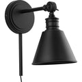  6" Craftsman Dimmable 1-Light Black Wall Sconce, Suitable for Living Rooms, Dining Rooms, Bedrooms